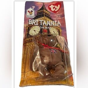 Ty McDonald’s Beanie Babies 1997 Britannia The Bear - Rare with Tag Errors!